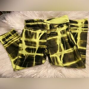 Nike Dri-FIT Yellow and Black Leggings
